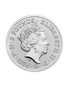 2022 (New) Great Britain Myths and Legends Maid Marian Silver 1 oz Coin